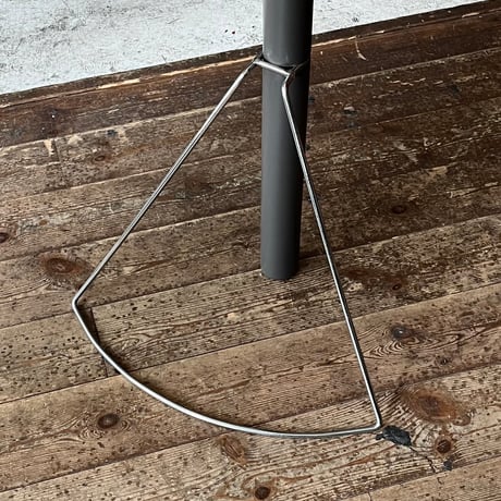 JAPAN USED “PUFF” WOODEN & STEEL LEG SIDE TABLE