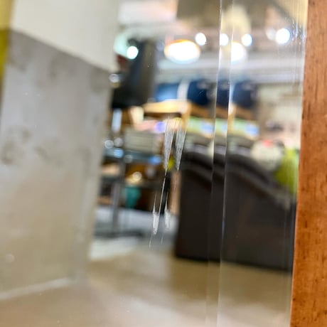 USED WOODEN FRAME WALL MIRROR