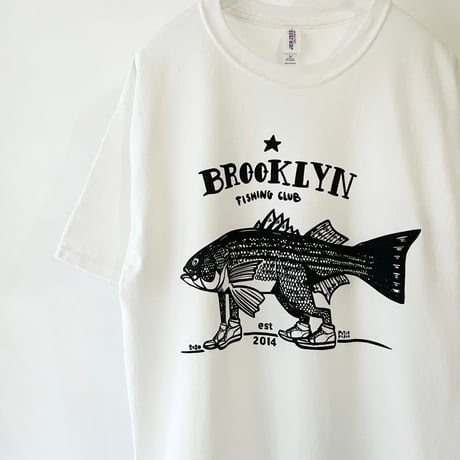 USED "BROOKLYN FISHING CLUB" S/S TSH