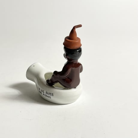 VINTAGE / BLACK AMERICANA BABY CERAMIC ASHTRY