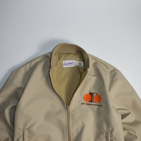 DEAD STOCK "D/B CONSTRUCTORS,INC." ZIP UP JACKET