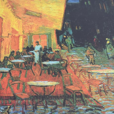 USED LA PASTICHE CAFE TERRACE AT NIGHT "VINCENT VAN GOGH"