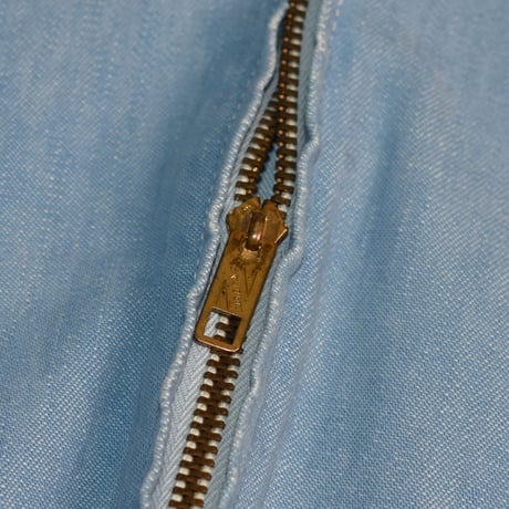 USED CHAMBRAY ZIP UP JACKET