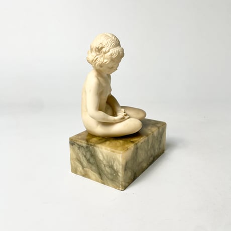 USED MARBLE FEMALE SCULPTURE