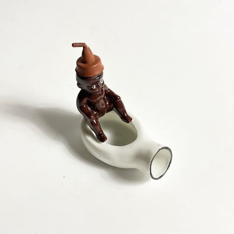 VINTAGE / BLACK AMERICANA BABY CERAMIC ASHTRY