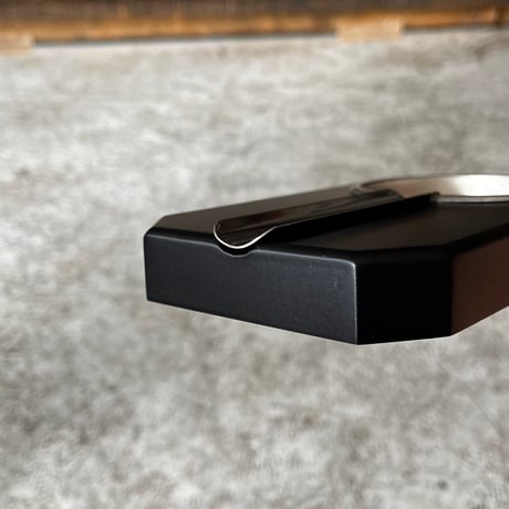 JAPAN USED WOODEN & STAINLESS ASHTRAY