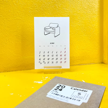 TAKESHI WADA "2024 VTG CHAIR COLLECTION CALENDAR"