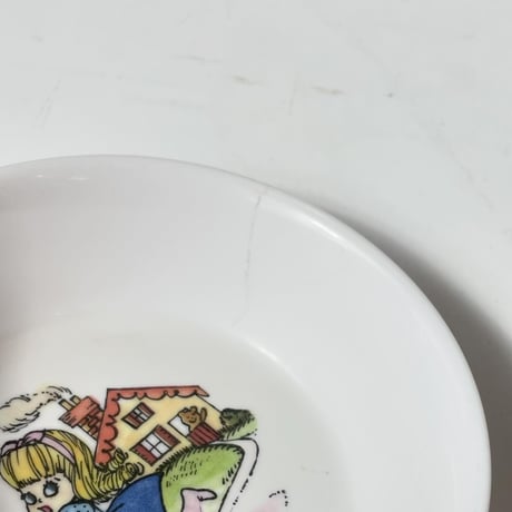 VINTAGE 60'S "ONEIDA DELUXE / GOLDILOCKS" PLASTICS PLATE & BOWL