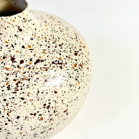 USED IRON FLOWER VASE
