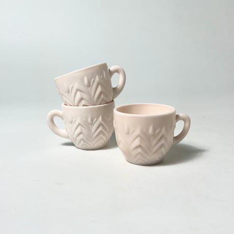 VINTAGE 60'S "JEANNETTE" PINK MILK GLASS CUP