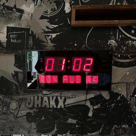 USED DIGITAL WALL CLOCK