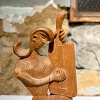 USED WOODEN SCULPTURE