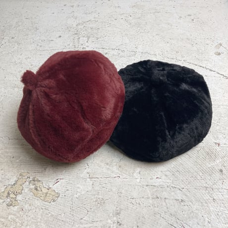 USED POLYESTER FUR BERET