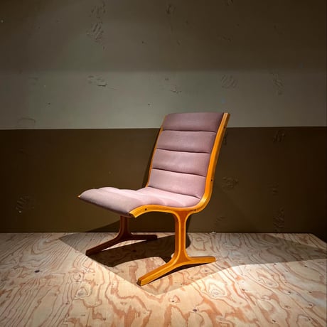 JAPAN USED "TENDO" WOODEN LOUNGE CHAIR