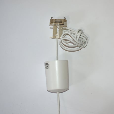 USED FABRIC SHADE PENDANT LAMP