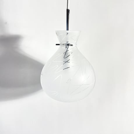 USED GLASS PENDANT LAMP