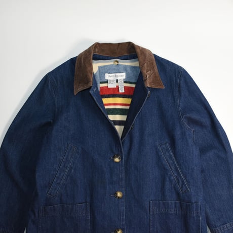 USED "DAVID BROOKS" BLANKET LINED DENIM JACKET