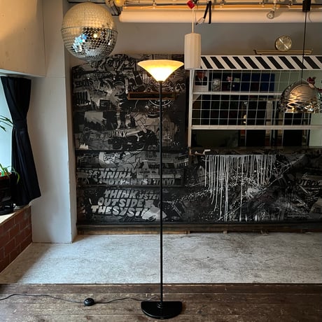 JAPAN USED “NATIONAL” PLASTIC SHADE METAL FRAME FLOOR LAMP