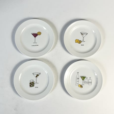 NEW "MARTINI" CERAMIC PLATE SET
