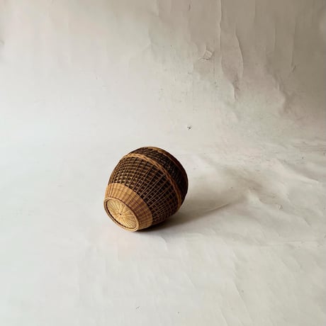 USED RATTAN TRASH CAN