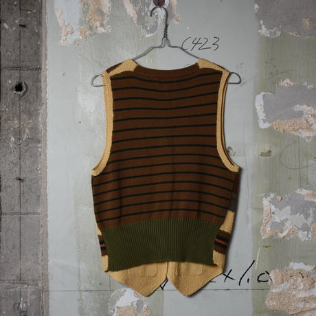 LADIES USED 90'S "LAUREN RALPH LAUREN" HAND KNIT VEST