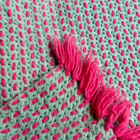 USED HANDMADE BLANKET