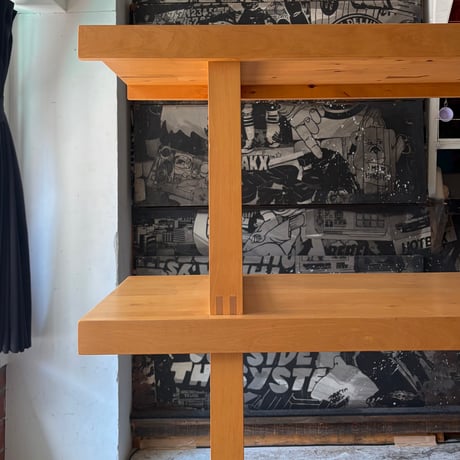 USED "OLD IKEA" WOODEN OPEN SHELF