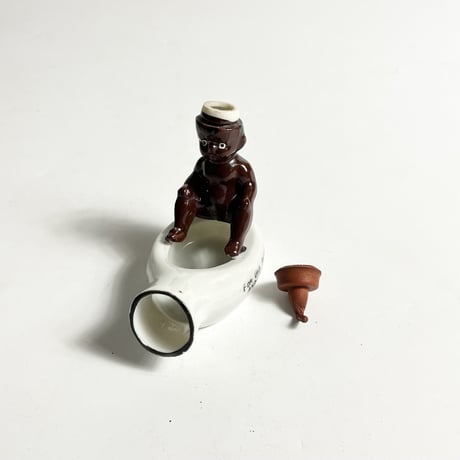 VINTAGE / BLACK AMERICANA BABY CERAMIC ASHTRY