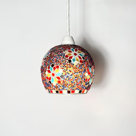 USED MOSAIC GLASS PENDANT LAMP