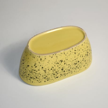 USED SPECKLED PATTERN CERAMIC TRAY
