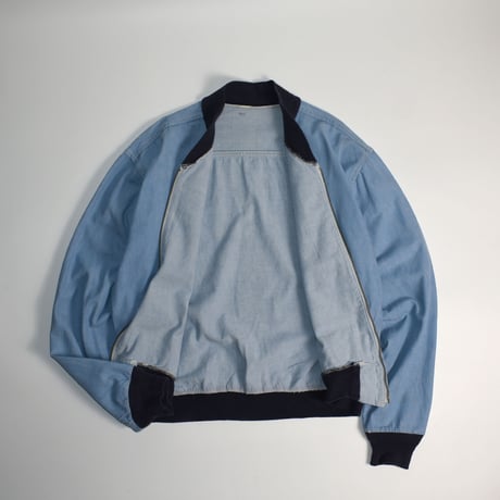 USED CHAMBRAY ZIP UP JACKET