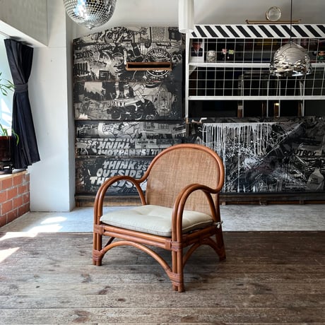 USED RATTAN ARM CHAIR