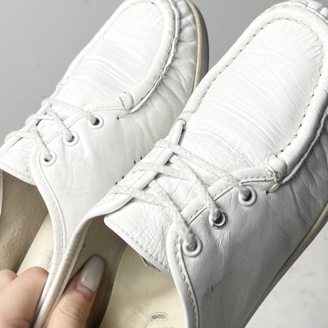 USED “SAS” LEATHER MOCCASIN SHOES