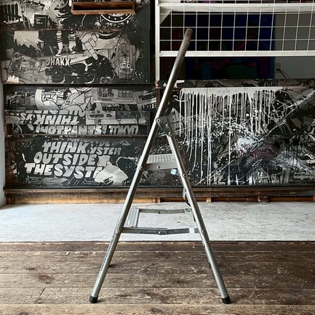 USED METAL FOLDING LADDER
