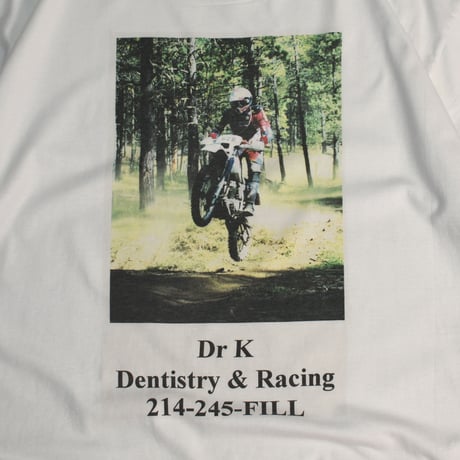 USED 80'S "DR K DENTISTRY & RACING 214-215-FILL" S/S TEE