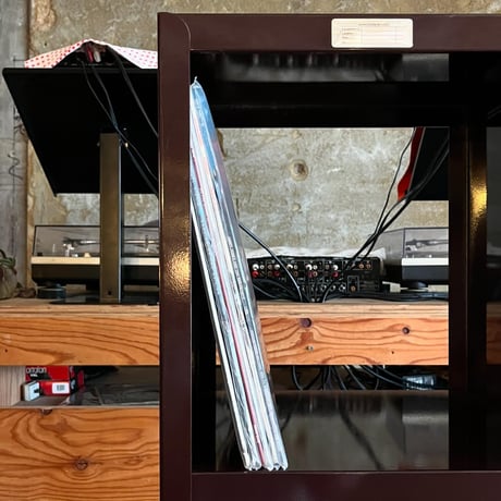 USED METAL RECORD RACK