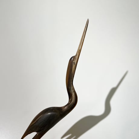 USED BUFFALO HORN CRANE OBJECT