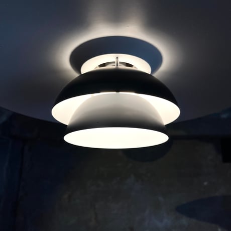 USED ALUMINUM SHADE PENDANT LAMP