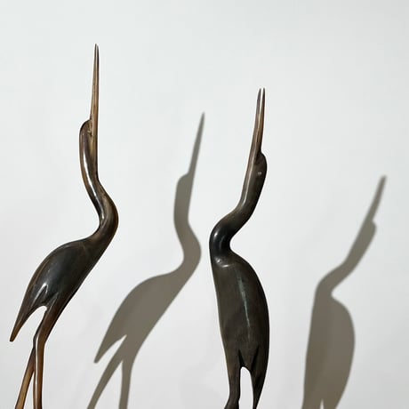 USED BUFFALO HORN CRANE OBJECT