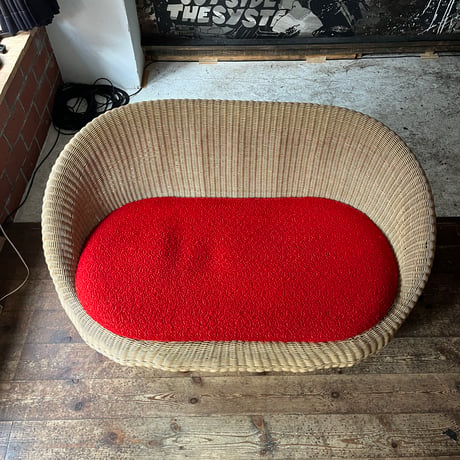 USED RATTAN 2P SOFA