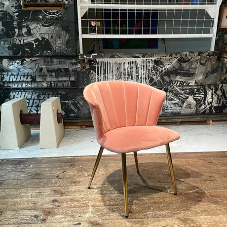 USED STEEL LEG FABRIC CHAIR