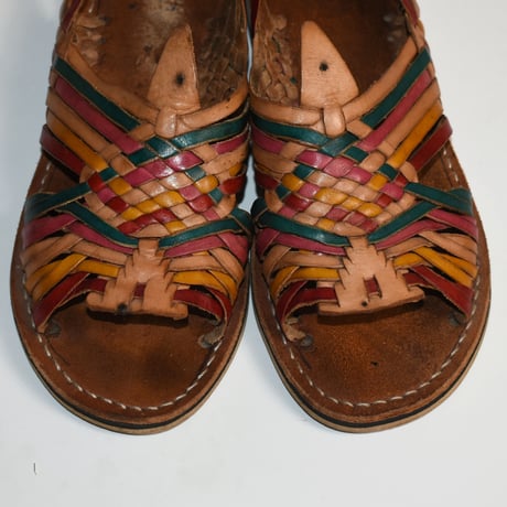 LADIES USED LEATHER HUARACHE SANDAL