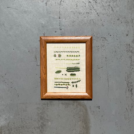 USED UNKNOWN ARTIST EMBROIDERY PAINTING WALL ART