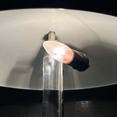 USED STAINLESS SHADE ACRYL FRAME TABLE LAMP