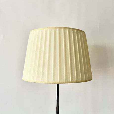 JAPAN USED FABRIC SHADE CHROME TABLE LAMP