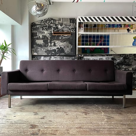 USED IRON LEG FABRIC 3P SOFA
