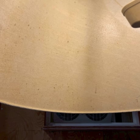 JAPAN USED 90’S-00’S “NATIONAL” IRON FRAME FABRIC SHADE FLOOR LAMP