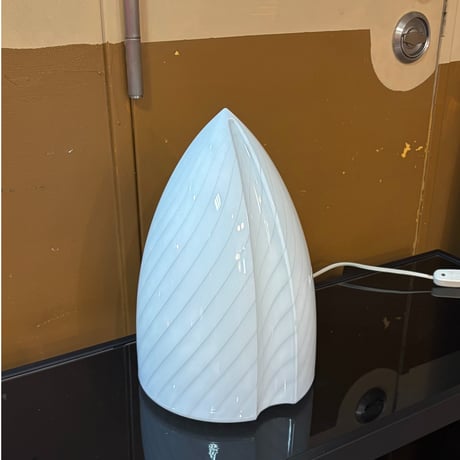 JAPAN USED  GLASS SHADE TABLE LAMP