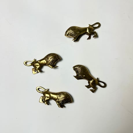 USED BRASS LION FIGURE