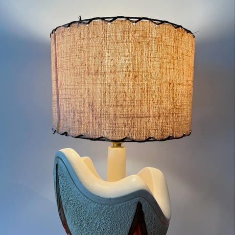 VINTAGE 60'S CERAMIC VASE TABLE LAMP